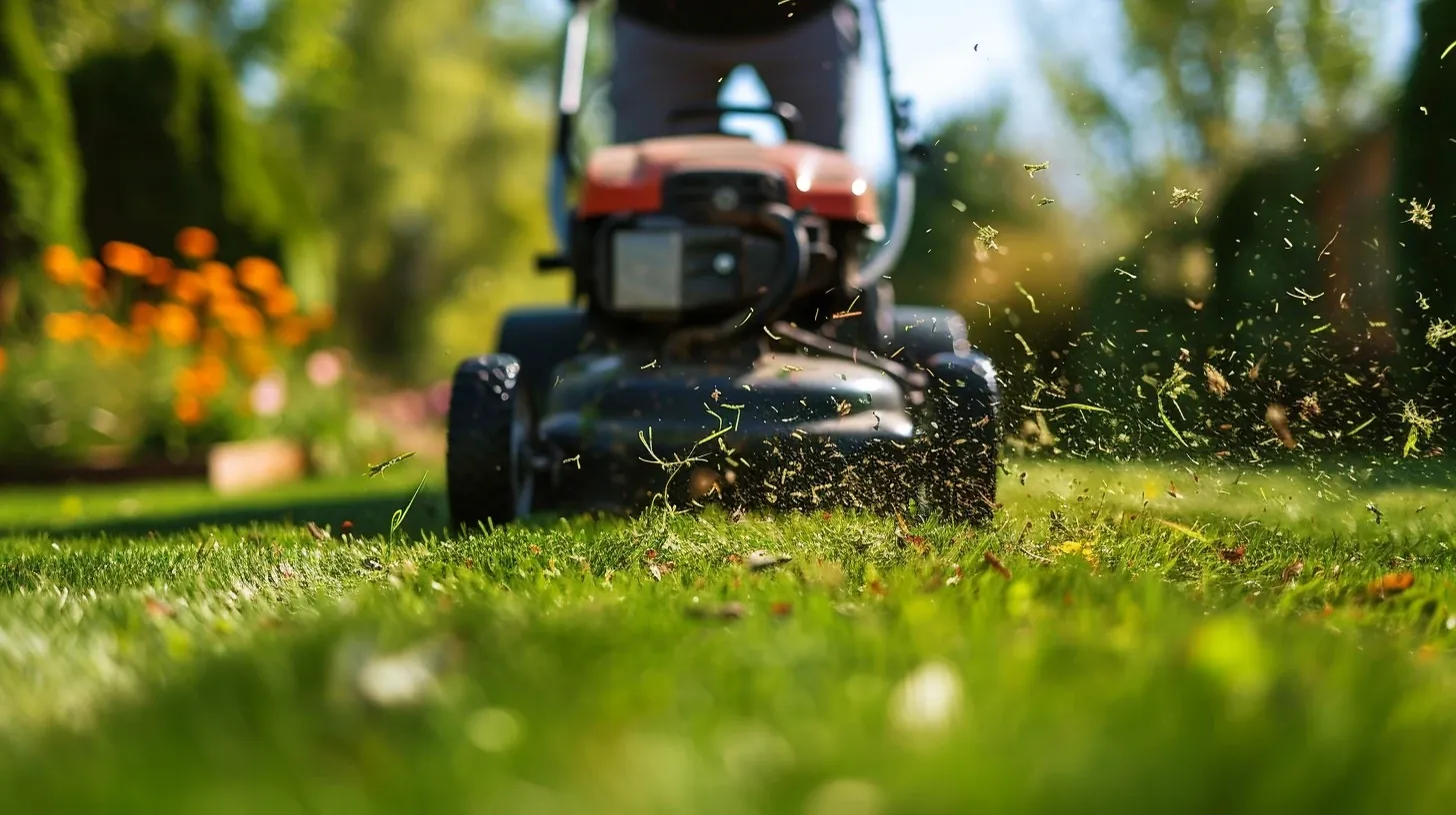 Well-maintained green lawn cared for by Green Valley Yard Care in Van Buren, AR